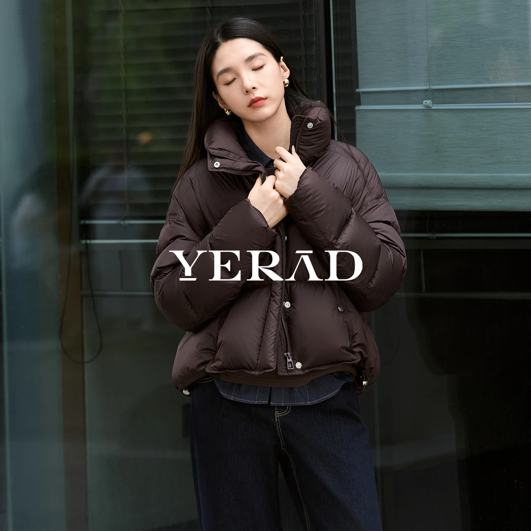 【商场同款】娅丽达时尚简约短款羽绒服女25冬季防风保暖小个子外套