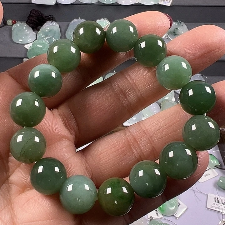 翡翠未镶嵌手链翡翠手串