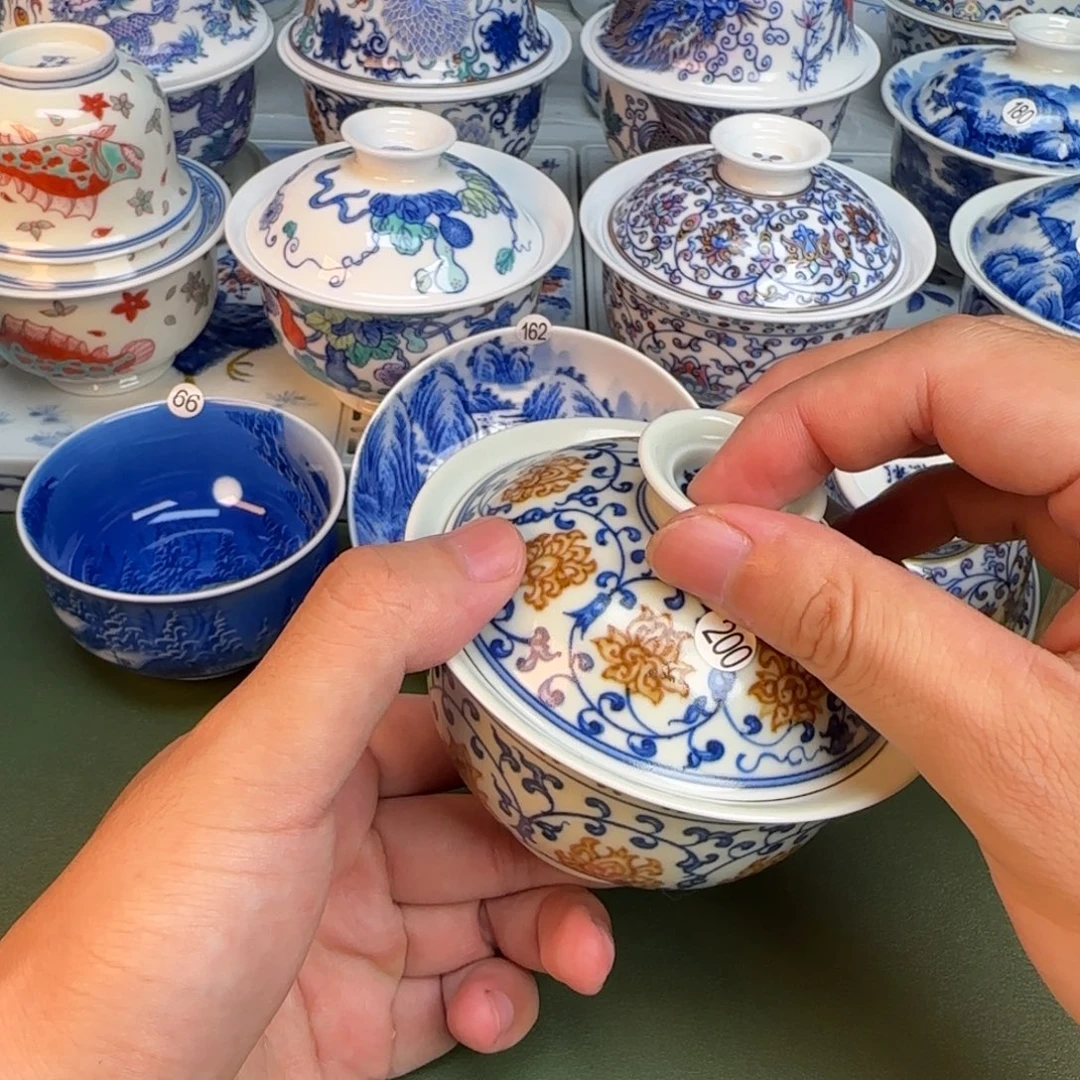彦祖纯手工手绘茶具200