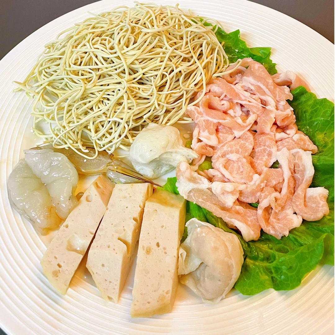 5人份鲜虾手工峡山酥面美食套餐