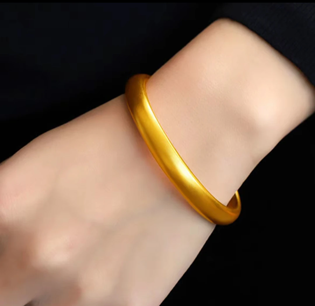 S004-精工磨砂素圈手镯