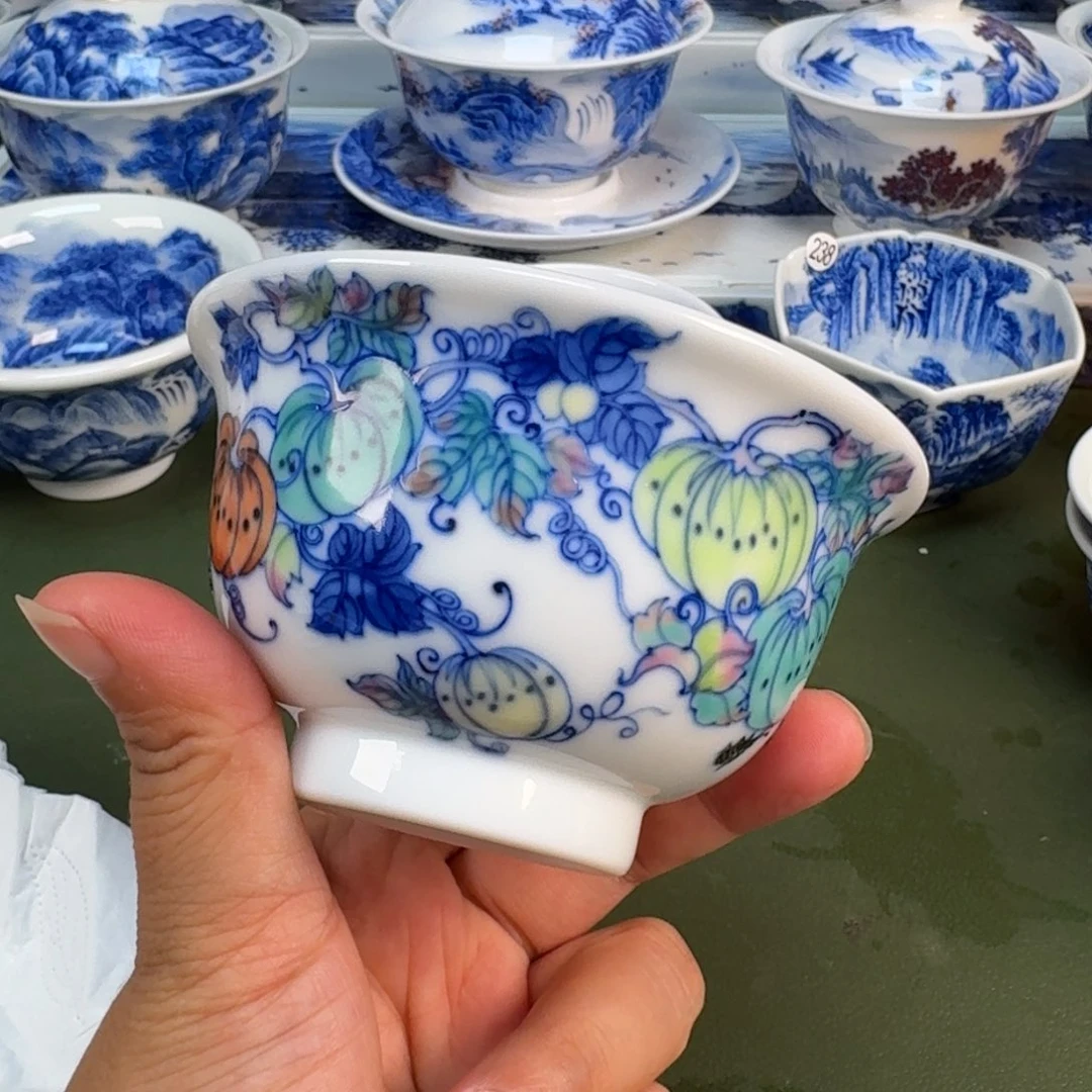 景德镇纯手绘茶具圆圆290