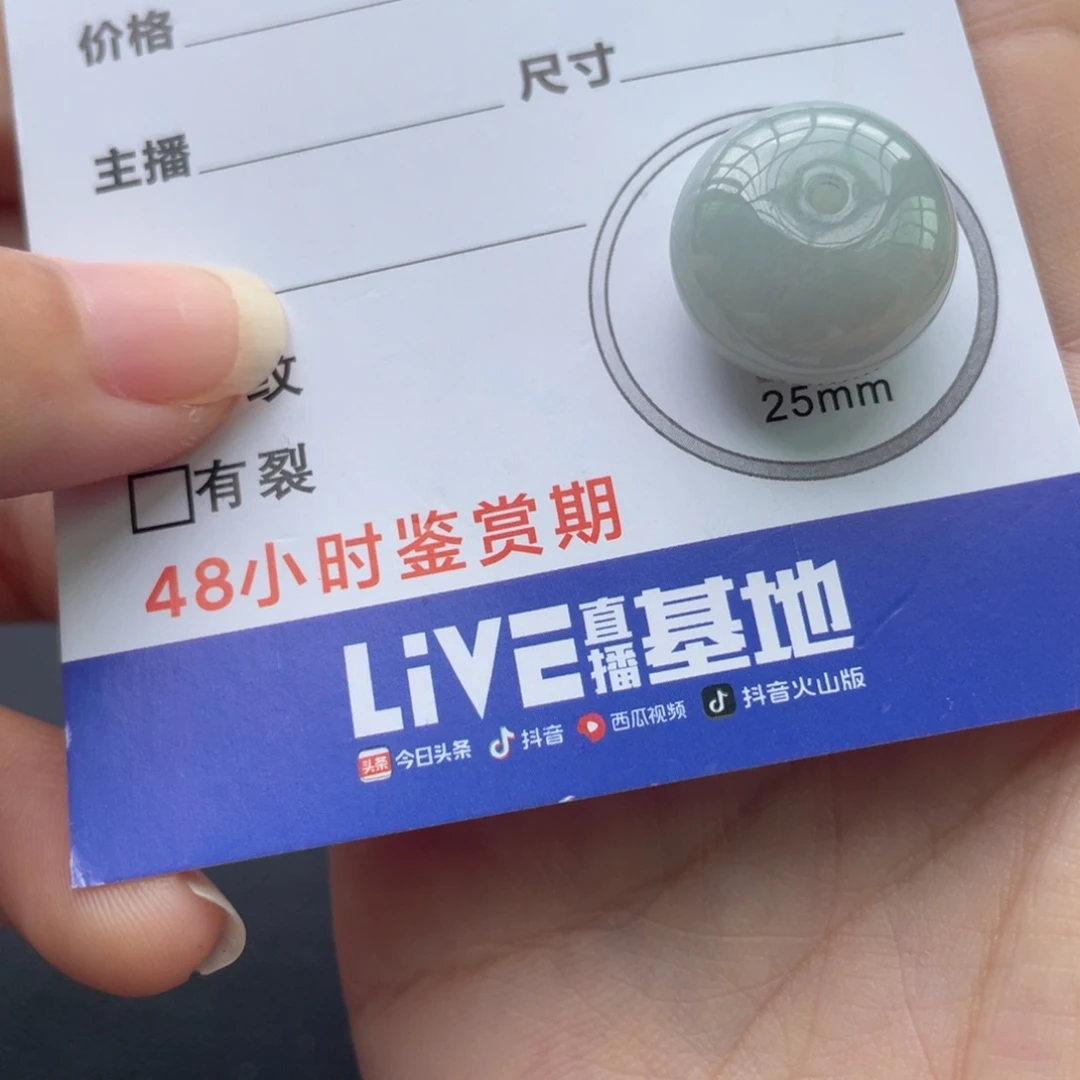 翡翠未镶嵌颈饰平安扣