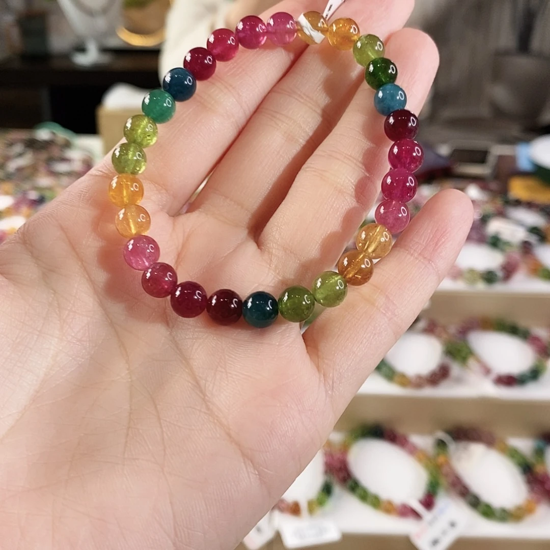 碧玺手串未镶嵌G2615065单圈颜色微差