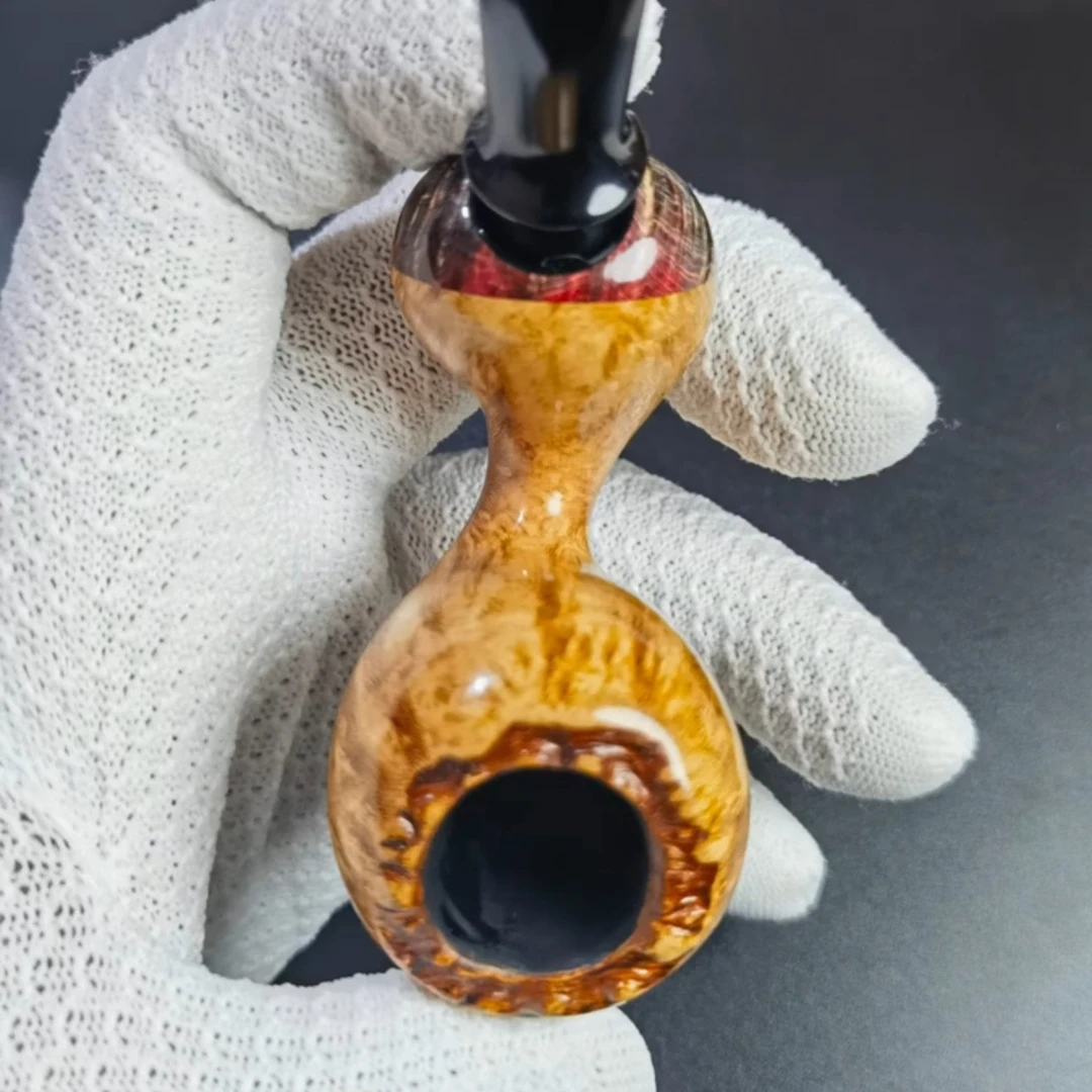 石楠木小金鱼造型烟斗精致小巧的叼斗