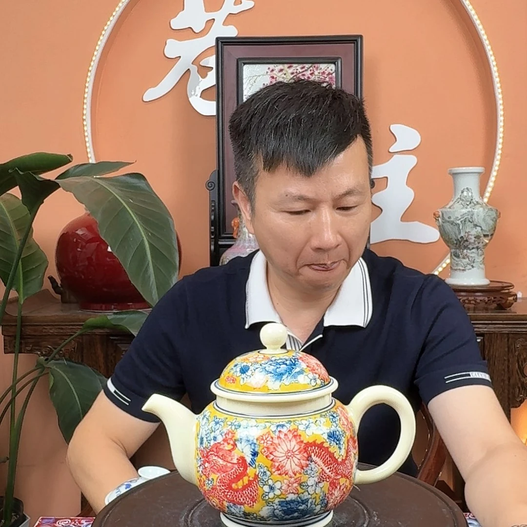 景德镇陶瓷手工手绘壶