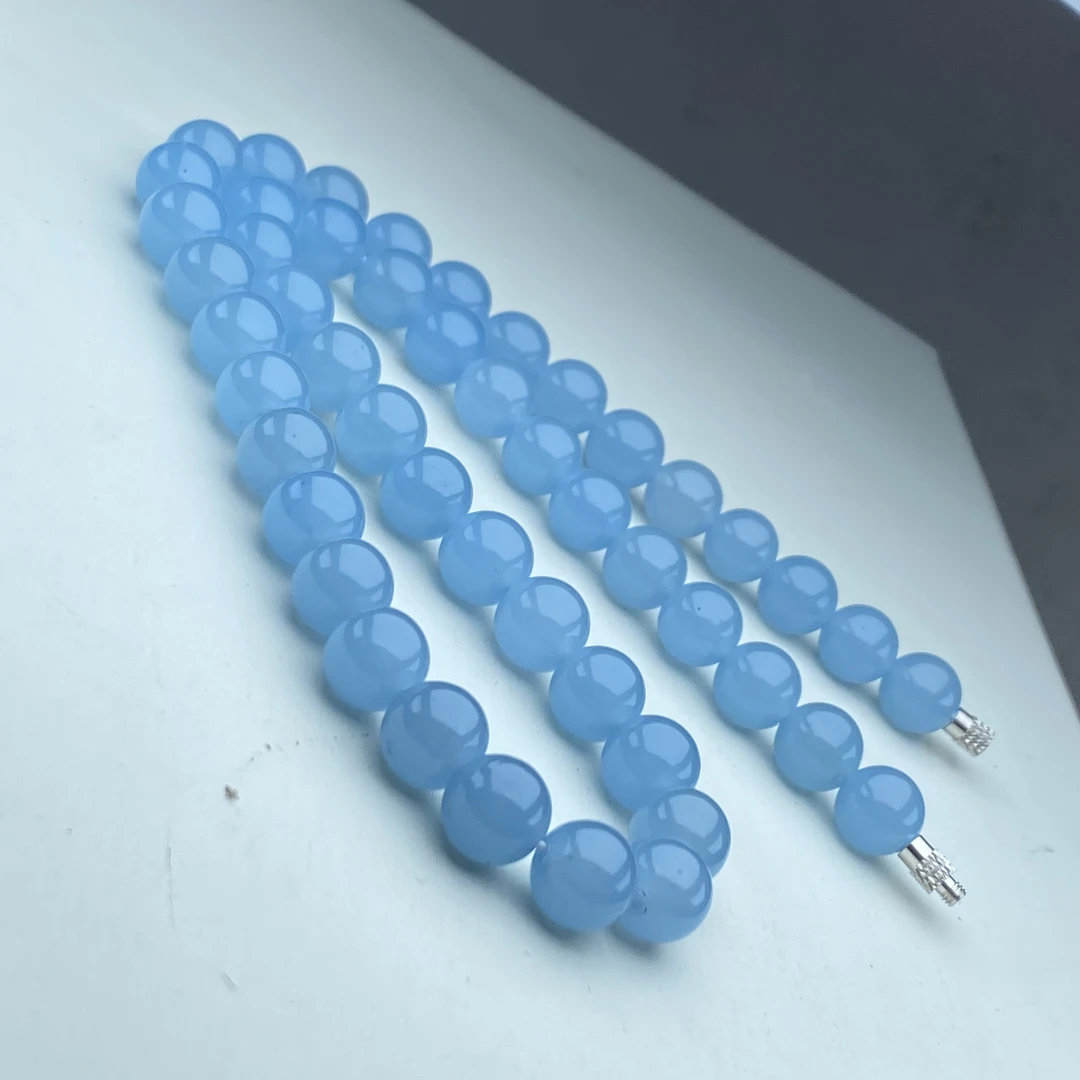 A44号精品时尚海蓝项链10mm多样性发一件