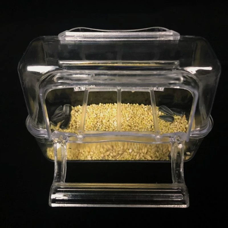 鹦鹉玉鸟大号防撒鸟食盒