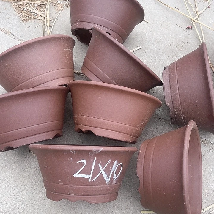 紫砂花盆100-8。21-10