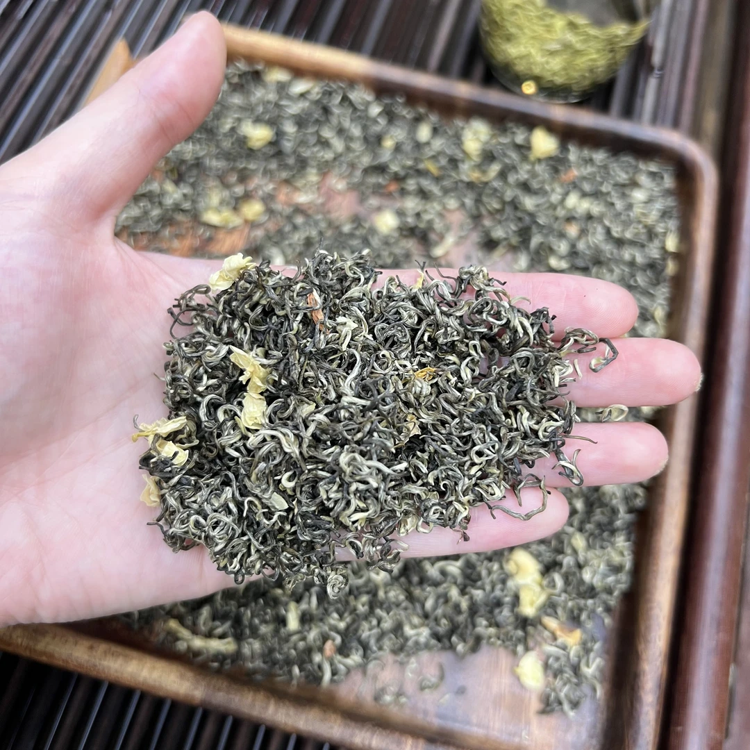 ① 茉莉飘雪  小鹿收茶茉莉绿茶 横县茉莉花  5月26/2