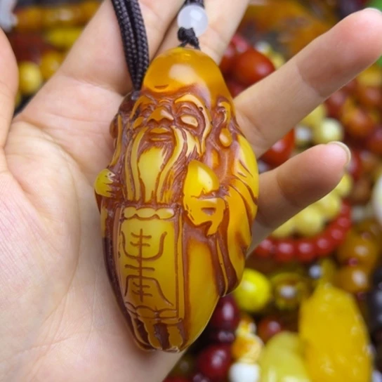 琥珀未镶嵌手链蜜蜡