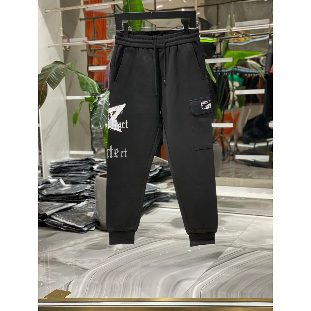 秋冬新款男款欧货轻奢时尚潮流修身简约百搭弹力 休闲裤