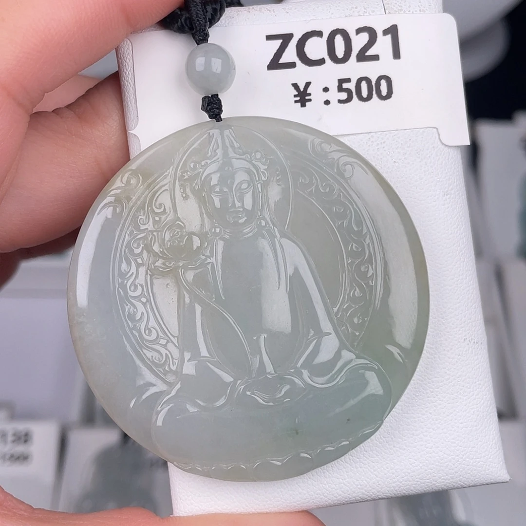 翡翠未镶嵌颈饰zc021