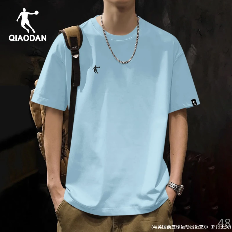 乔丹速干短袖T恤男装2025夏季新款冰丝宽松运动上衣男生穿搭衣服
