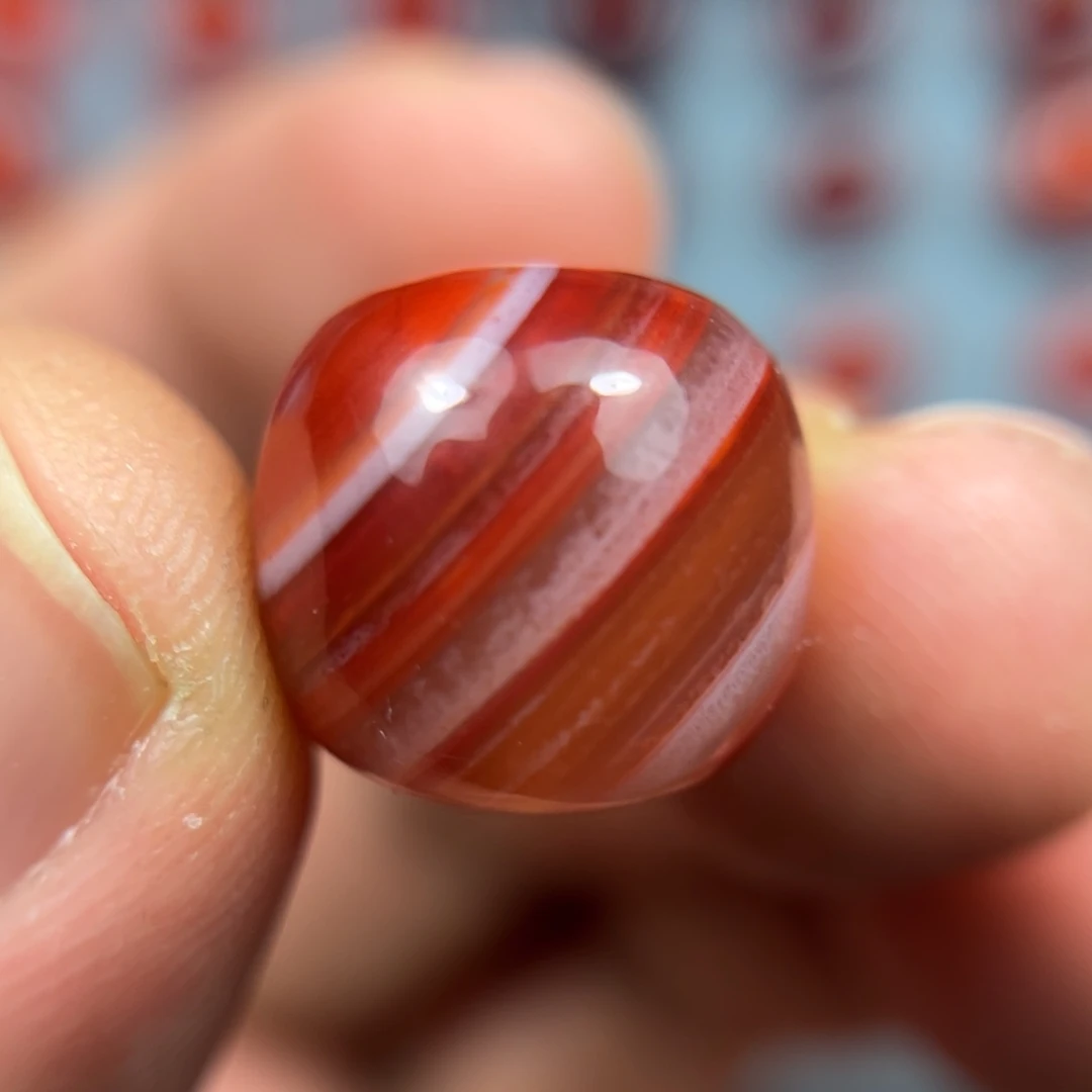 南红玛瑙珠宝奇石未镶嵌半*烟尺寸14.8/14.3