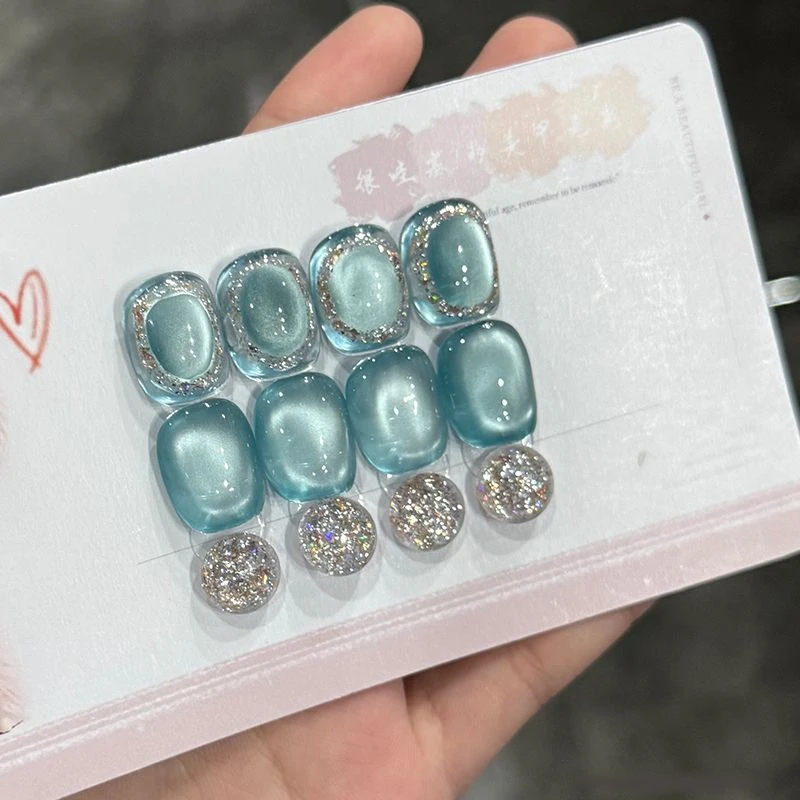 【娜姐专属】七色秀夏季清透显白宝石猫眼+亮片胶组合