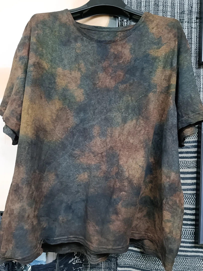 植物染色汉麻T（衣长60厘米胸围120厘米）