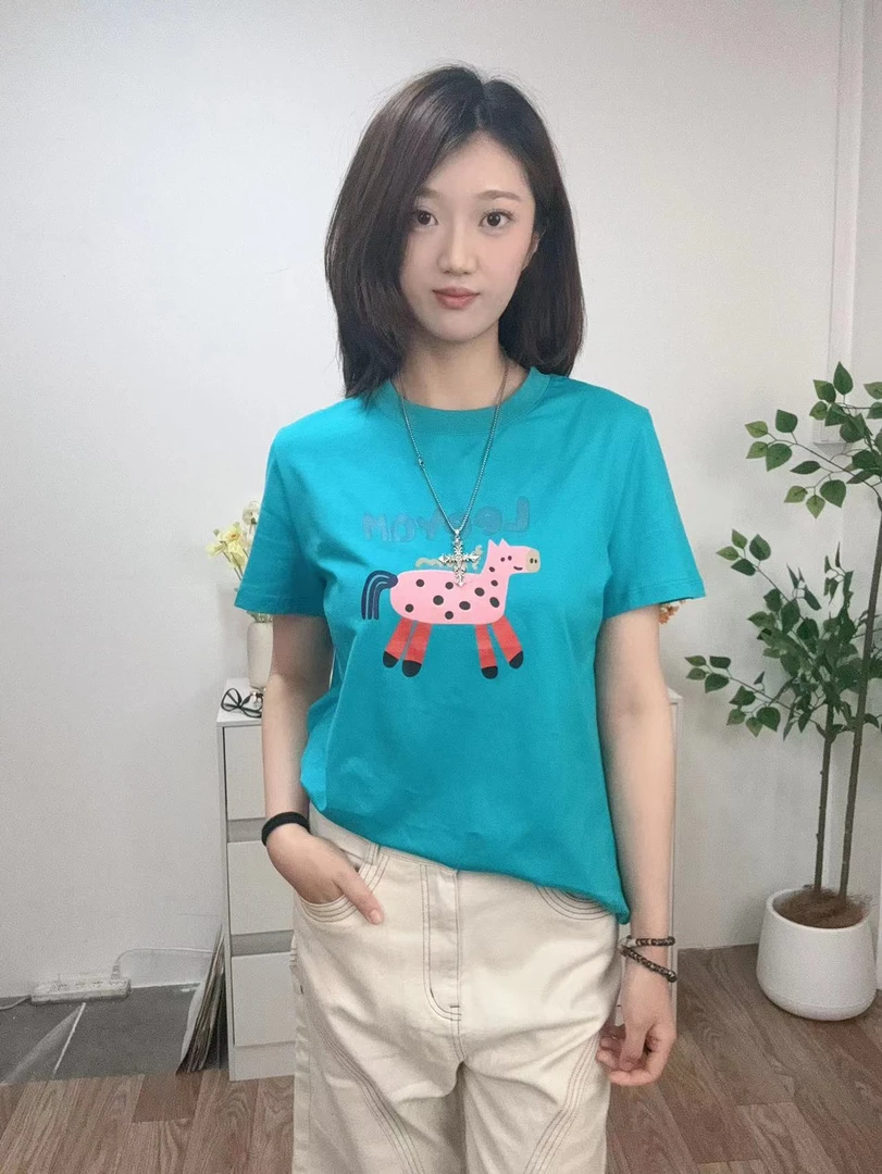 【依萍家】旋转木马春夏季新款时尚百搭休闲T恤MM0027DX