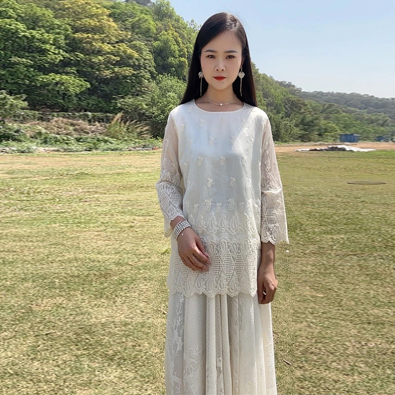浒城古娘中式复古气质女士百搭上衣-WB2514006