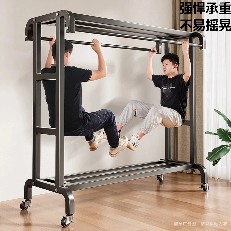 简易晾衣架衣架落地挂衣架衣帽架晒衣服架子家用卧室移动立式多层
