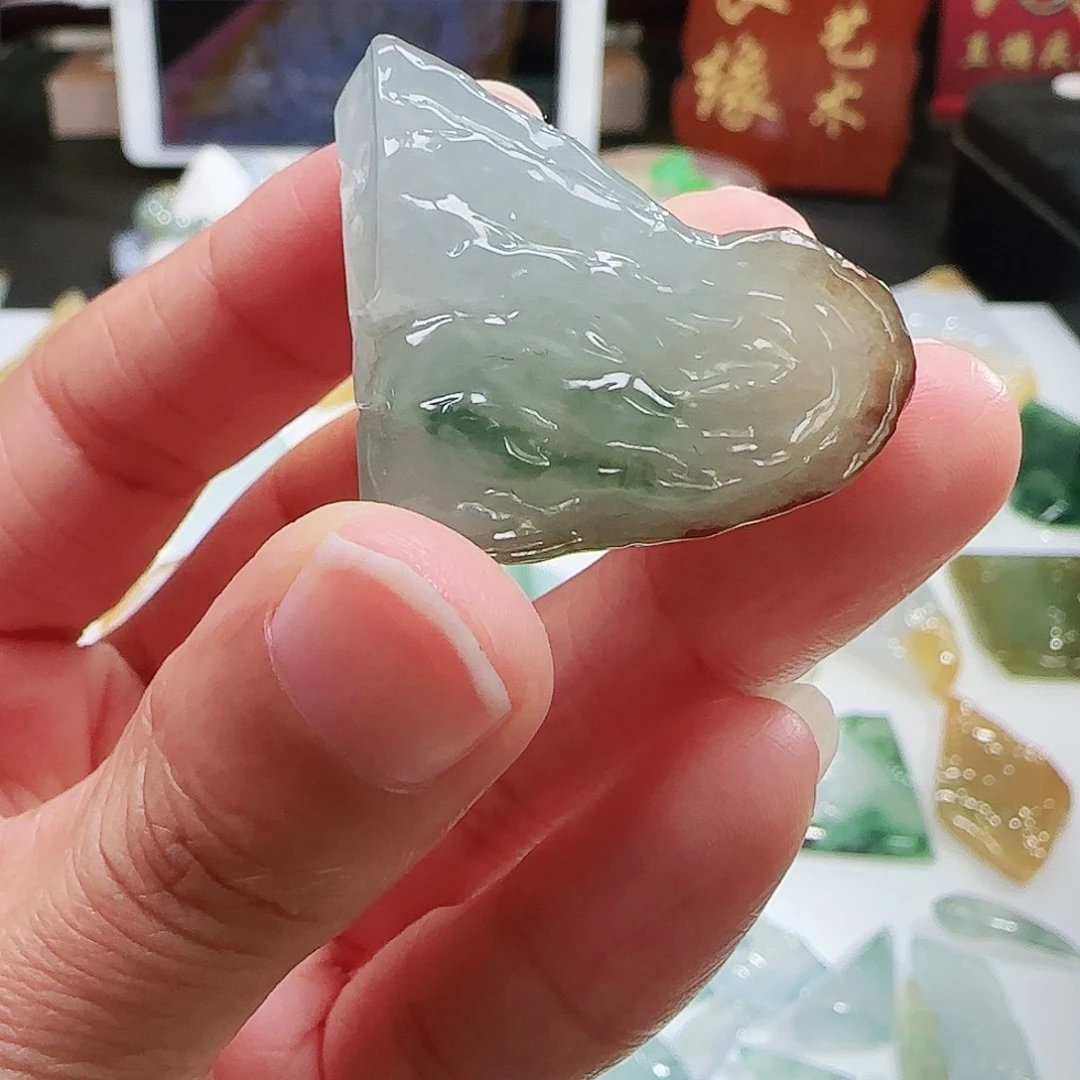 定制翡翠未镶嵌缅甸翡翠挂件