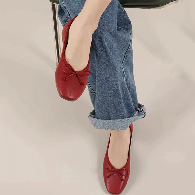 （衣兮蝴蝶结单鞋）1137春夏季新款韩版时尚复古浅口软底百搭单鞋Z