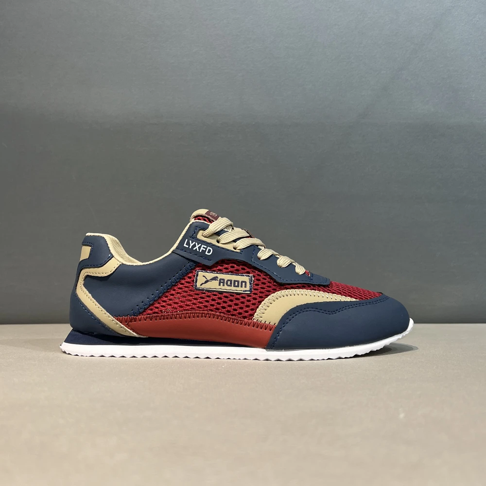 夏季网面透气休闲鞋时尚运动百搭软底软面舒适男士潮流轻便开车鞋