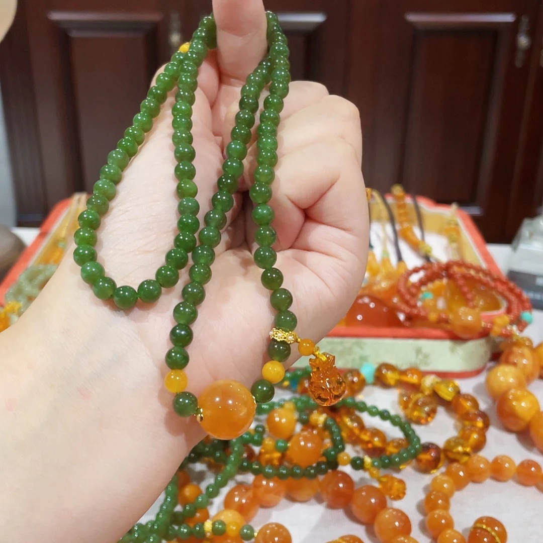 蜜蜡未镶嵌手链手串