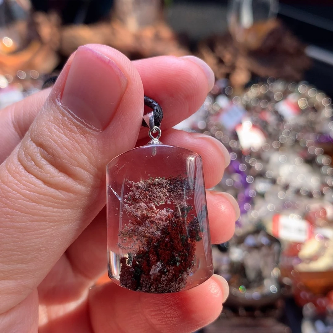 水晶吊坠(赠链)银S925镶嵌