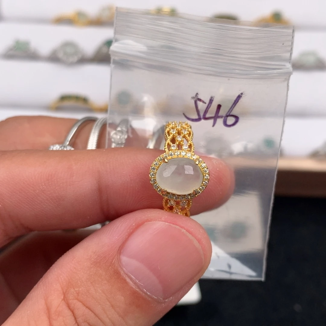 未镶嵌戒指翡翠546