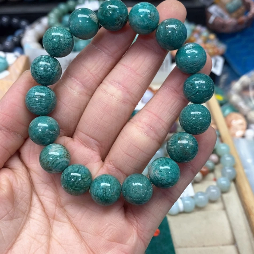 硅化珊瑚（珊瑚玉）手链未镶嵌姒*?061