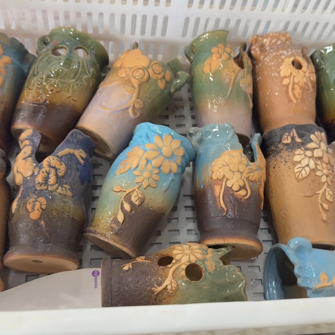 紫砂花盆醋呀粗陶