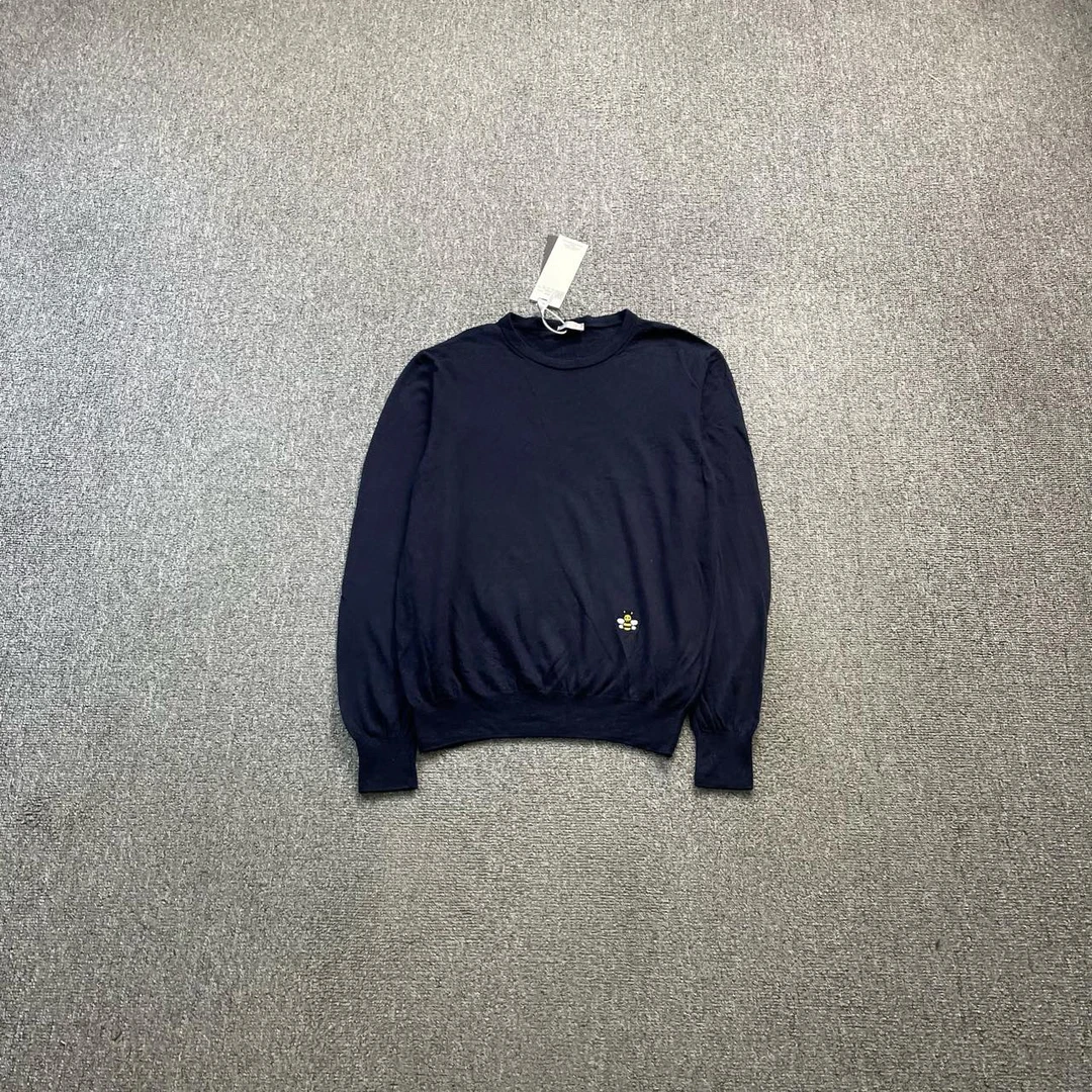 95新 DIOR/迪奥 藏青色小蜜蜂针织衫 XL码/7000/