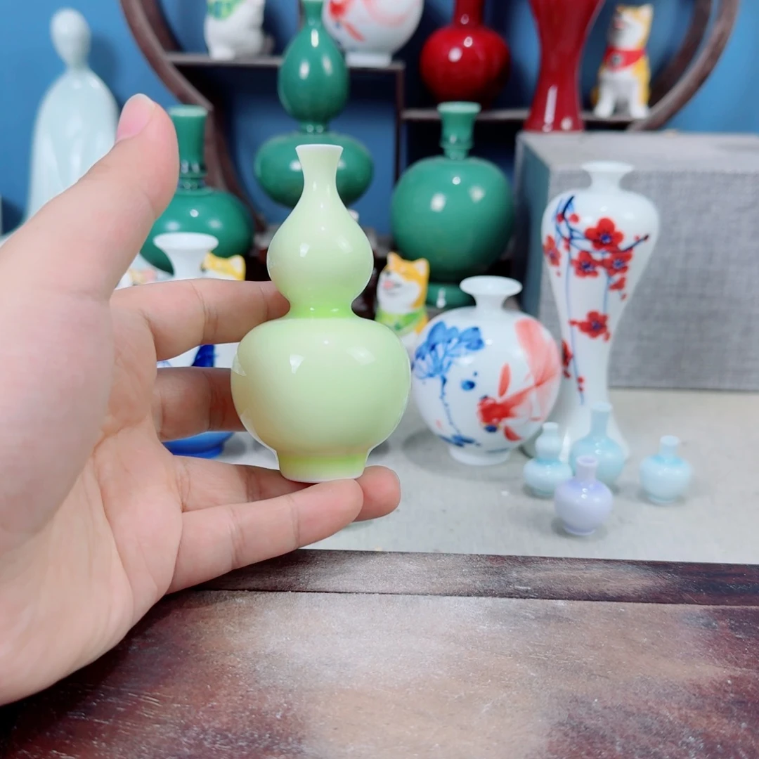 陶瓷手工小花器摆件