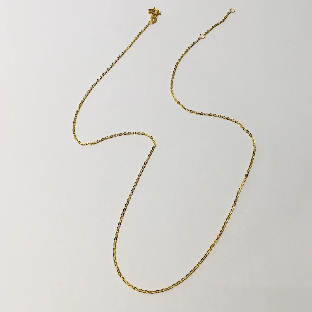 黄金足金999百搭O字项链