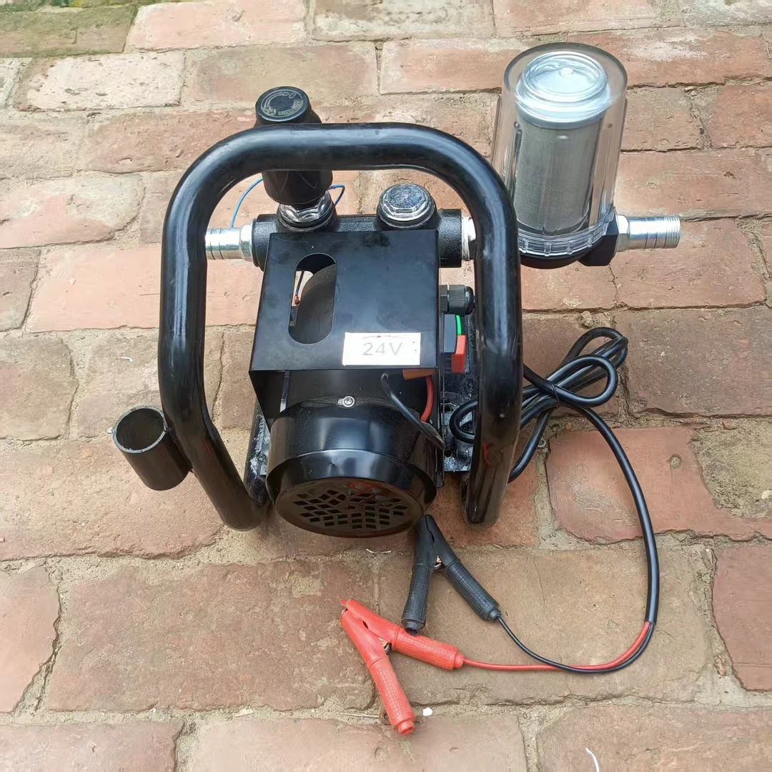 新款大功率抽油泵12V24V550瓦自动启停柴油泵抽柴油煤油自吸泵