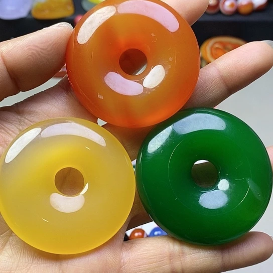 玛瑙/玉髓吊坠(不含链)未镶嵌蓝**云