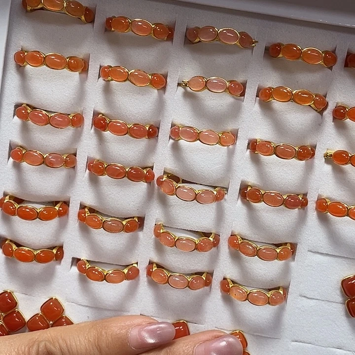 南红玛瑙银S925镶嵌耳饰颜色多样性发货拍一发一