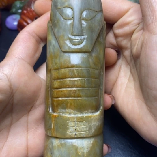 白玉菩提吊坠摆件