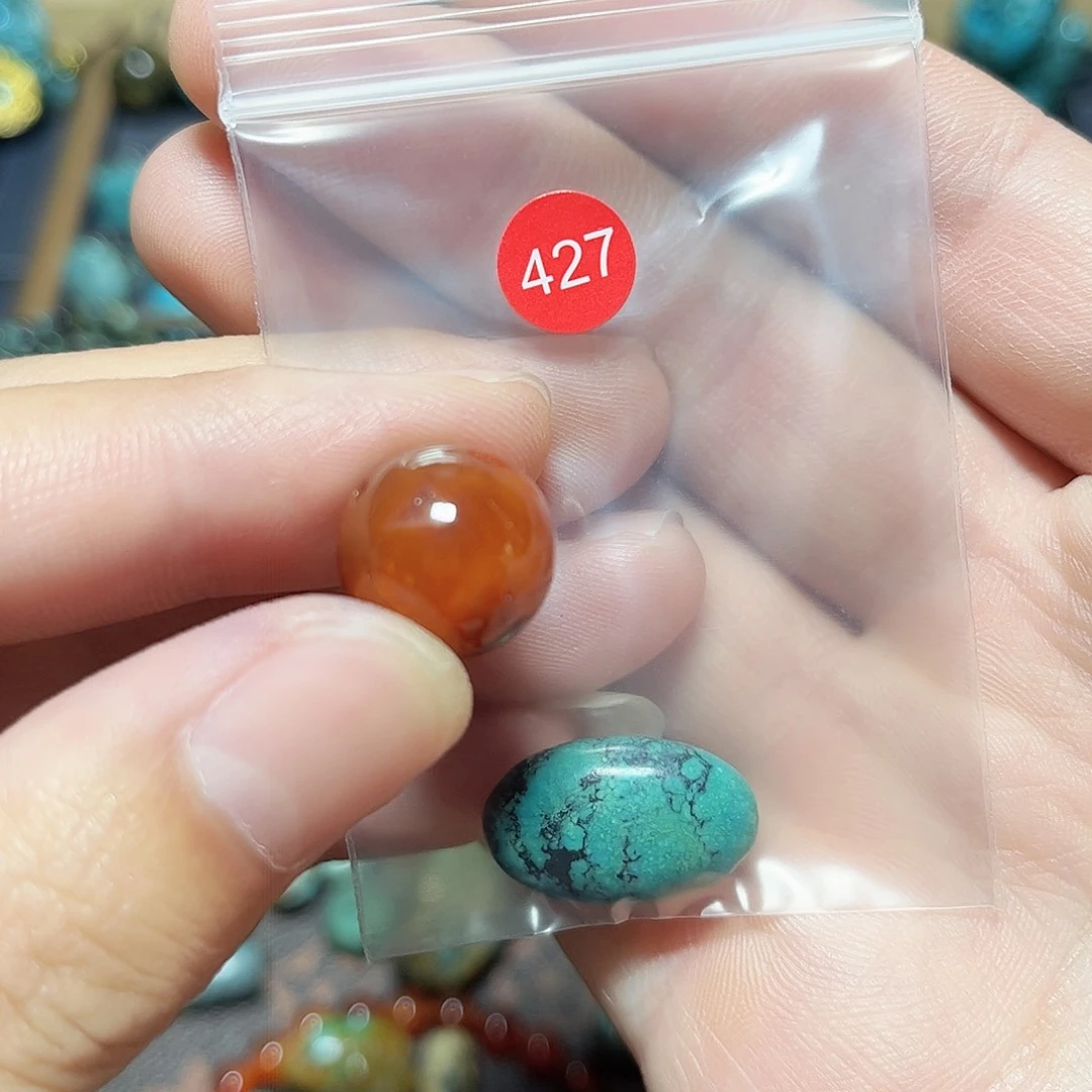 桥****玛瑙/玉髓未镶嵌圆珠桶珠老型手串！！