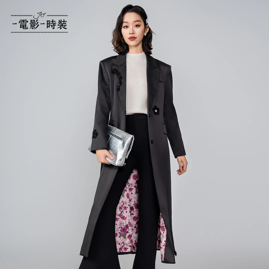【尚雅专属】一电影一时装长款风衣外套（不含假领）FFHG111202