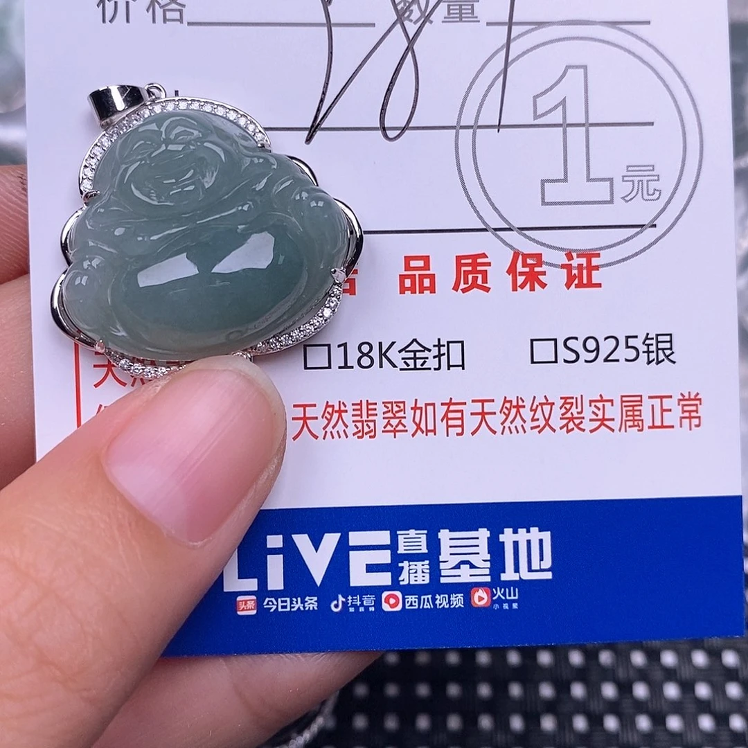 翡翠银S925镶嵌颈饰