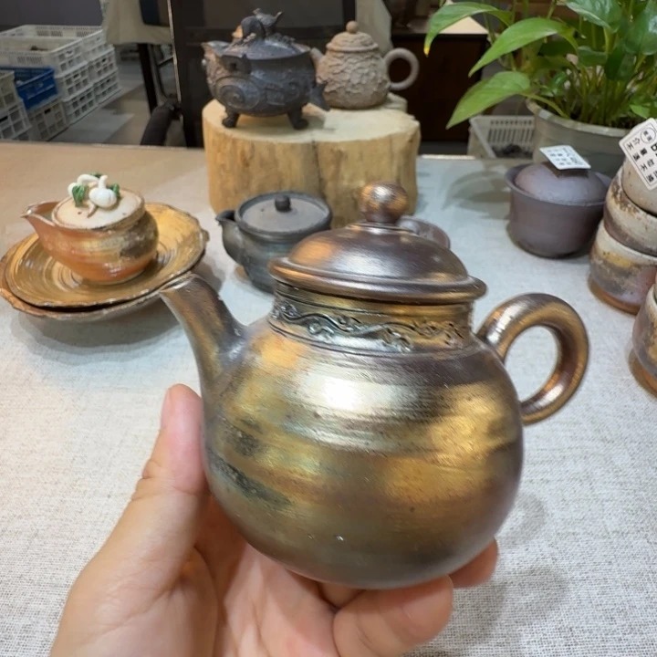 陶盘柴烧福利心哦多多