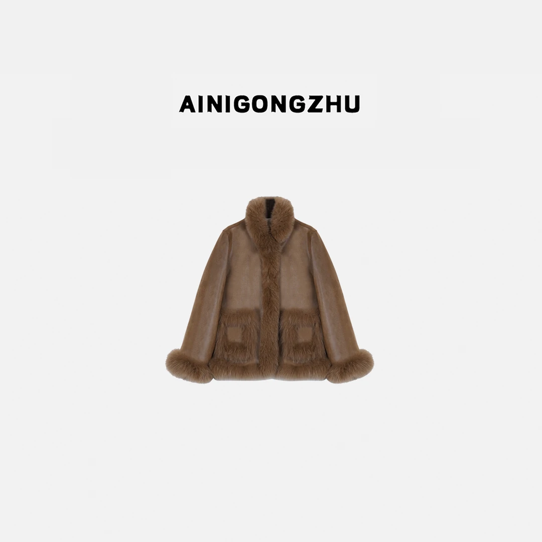 AINIGONGZHU/艾妮公主2025年新款狐狸毛女装外套25719