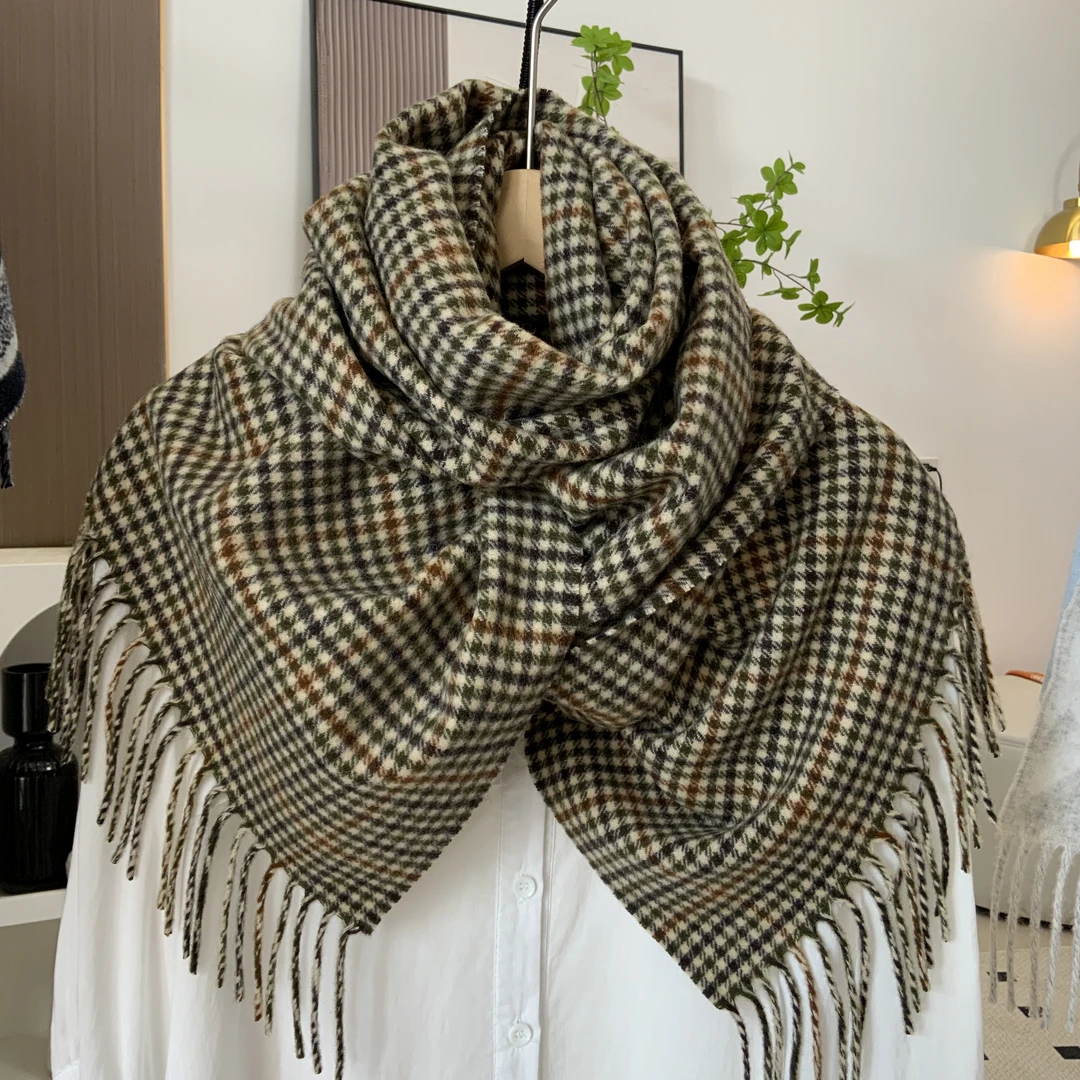 2绒妃媚羊绒羊毛围巾代拍链接时尚百搭经典