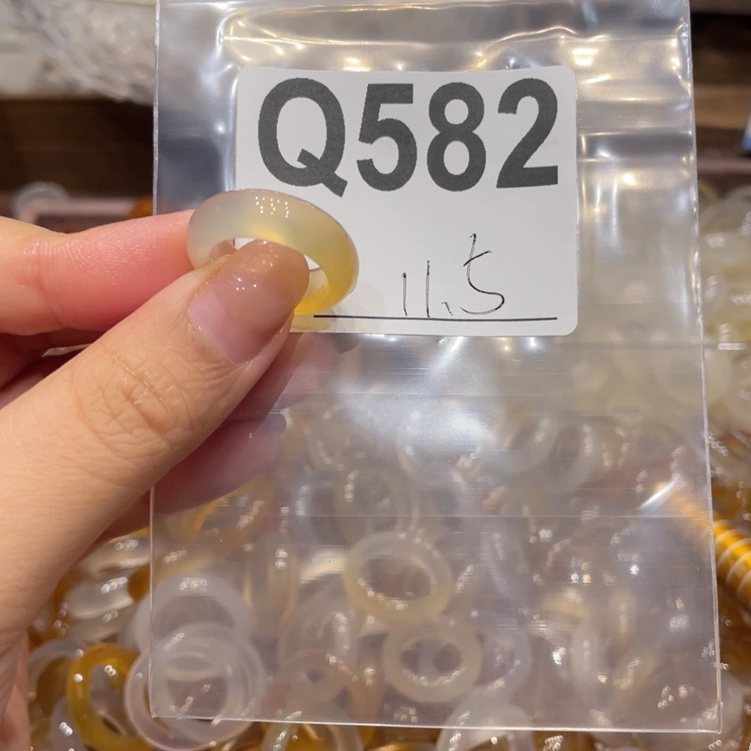 玛瑙/玉髓未镶嵌戒指582