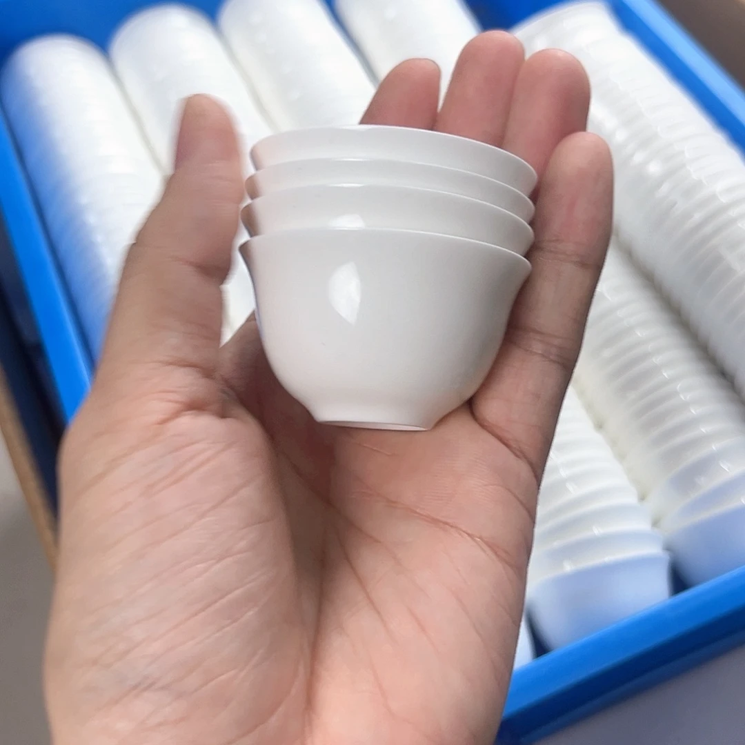 4个30ml杯子骨瓷杯子超薄胎