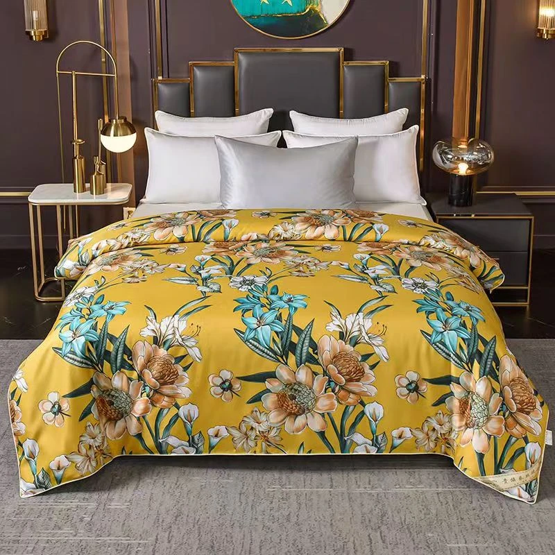 【专柜直发】BADILI轻奢优品御贡皇家提花中国黄柔顺滑爽黄金棉被