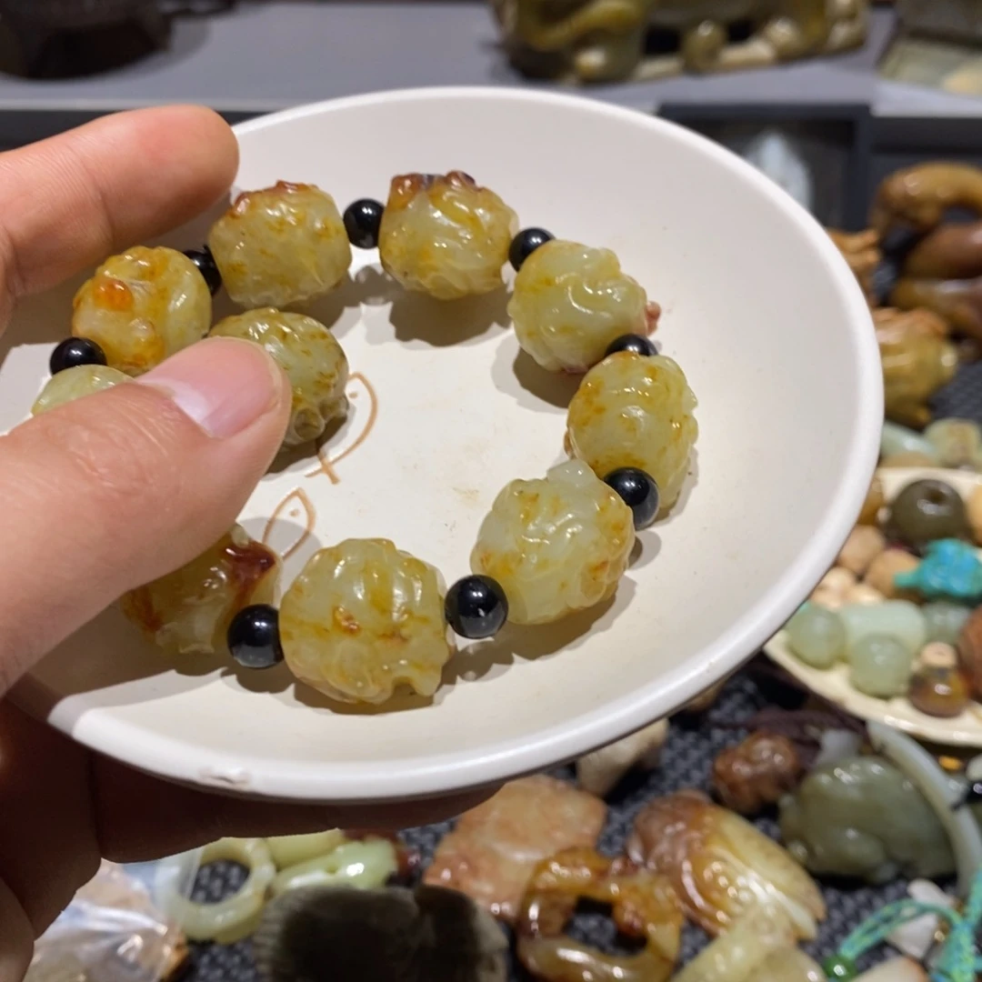 和田玉（糖玉）颈饰未镶嵌“*7