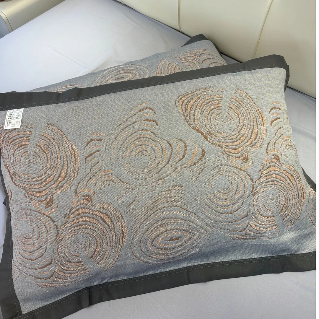 纯棉纱布枕巾--树轮